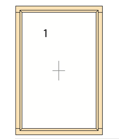 Châssis fixe en bois