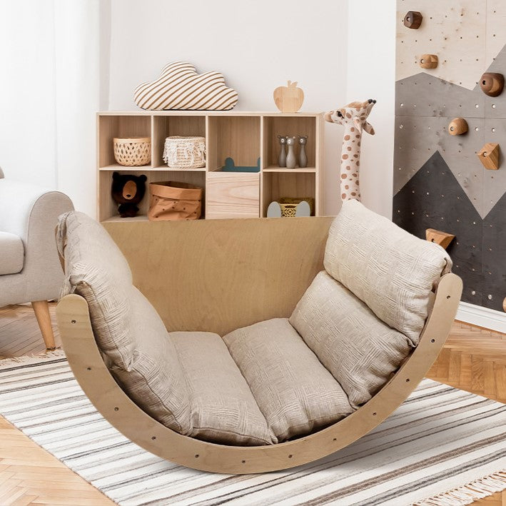 123_Coussin rembourré pour arche Montessori 3-en-1 (rocker)