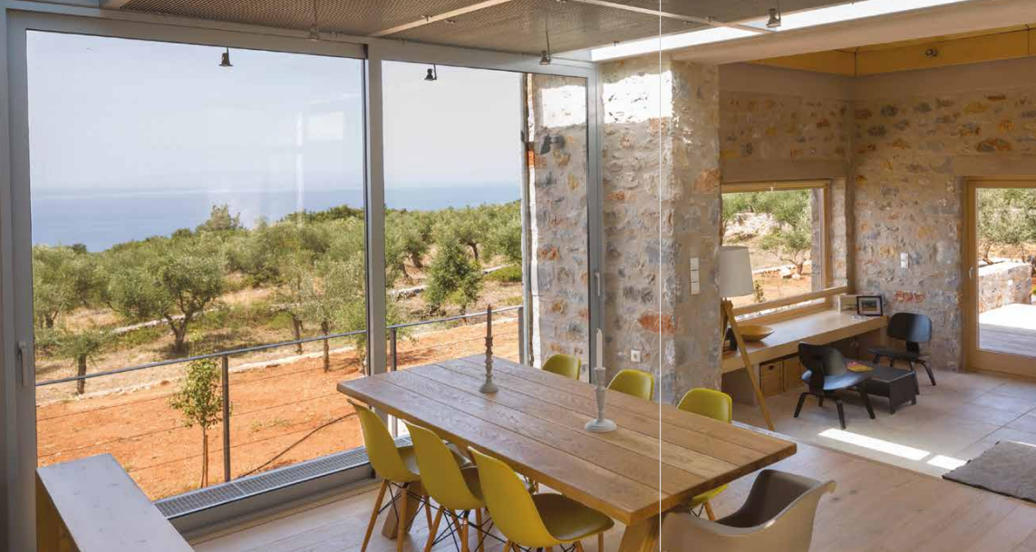 Châssis coulissant en aluminium 2 ventaux  SMARTIA 350 (L.:2600mm x H.:2200mm)