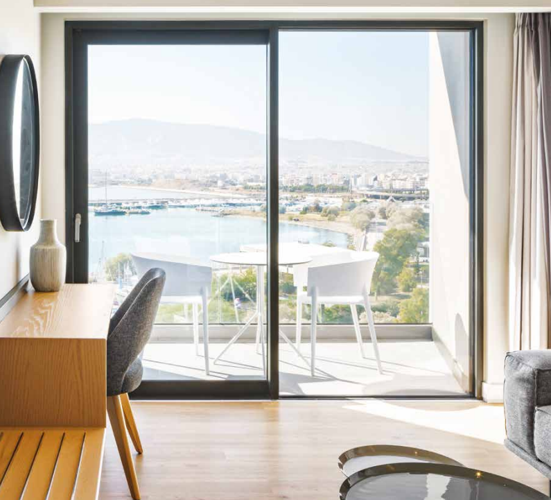 Châssis coulissant en aluminium 2 ventaux DMBG Pro (L.:1550mm x H.:2140mm)