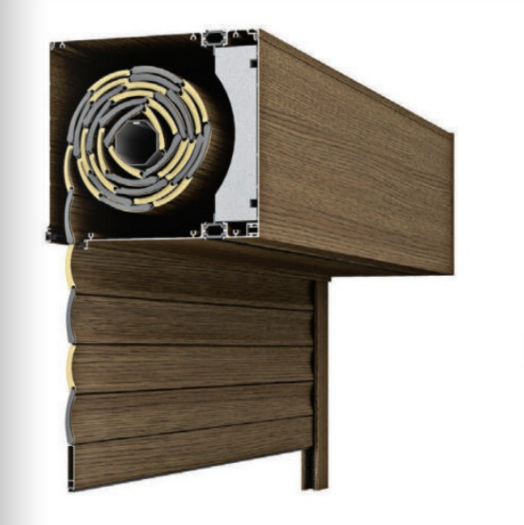 Volet roulant motorisé THERMO CONFORT-50 RAL Imitation bois