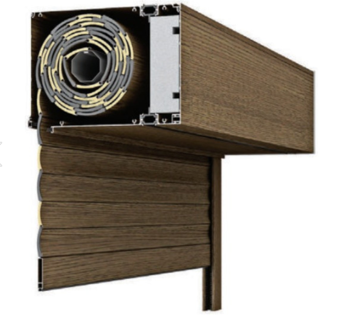 Volet roulant motorisé THERMO CONFORT Immitation bois