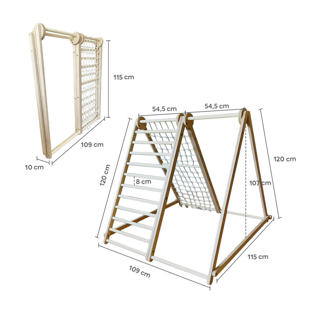 115_Aire de jeux intérieure Montessori pliable en bois