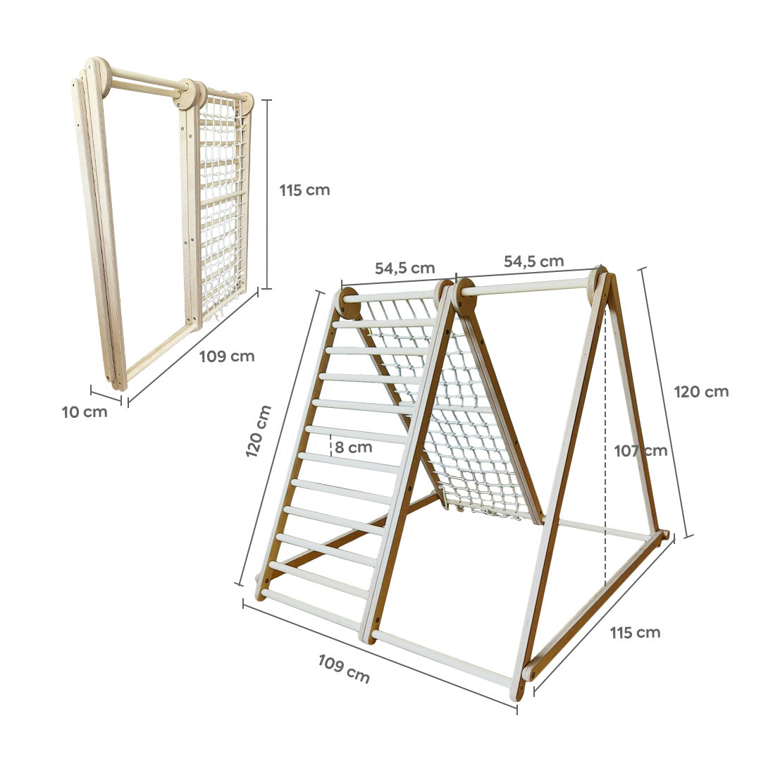 115_Aire de jeux intérieure Montessori pliable en bois