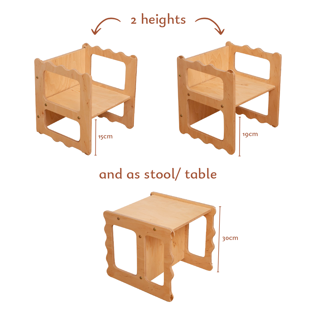 142_Chaise pour enfant en bois robuste et stable