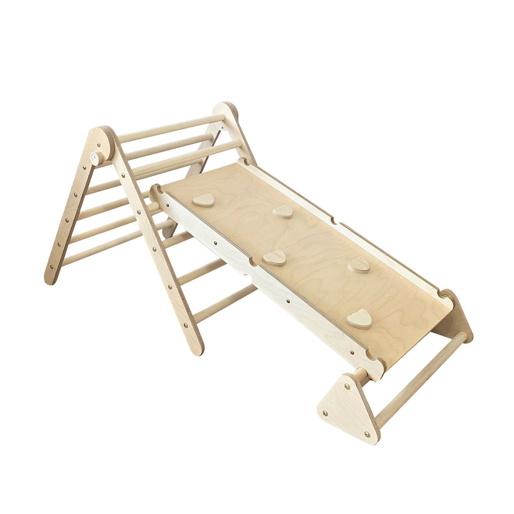 117_Triangle de Pikler pliable 3-en-1 pour enfants (motricité et équilibre)